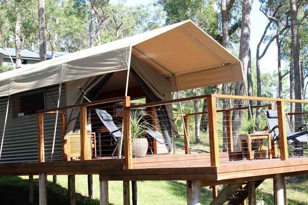 Glamping tent at The Escape, Clyde River