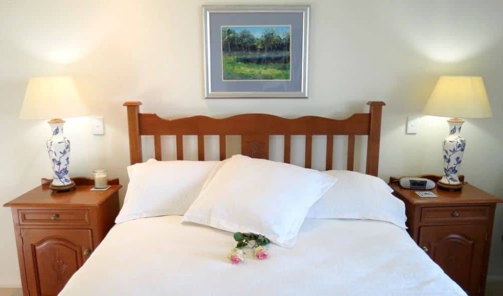 Luxury bedding at Maleny Springs Farm