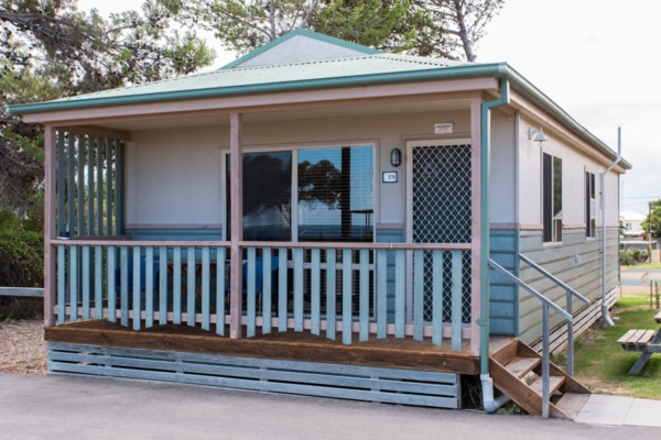 Cabin for glamping at Moonta Bay Holiday Park