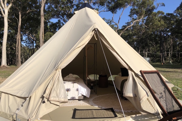 Bay and Bush cottages, luxury bell tent for glamping
