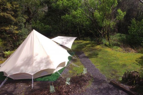 Glamping Tent at Zeehan Bush Camp